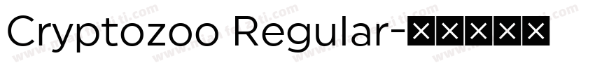 Cryptozoo Regular字体转换